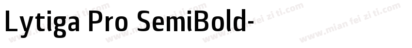 Lytiga Pro SemiBold字体转换
